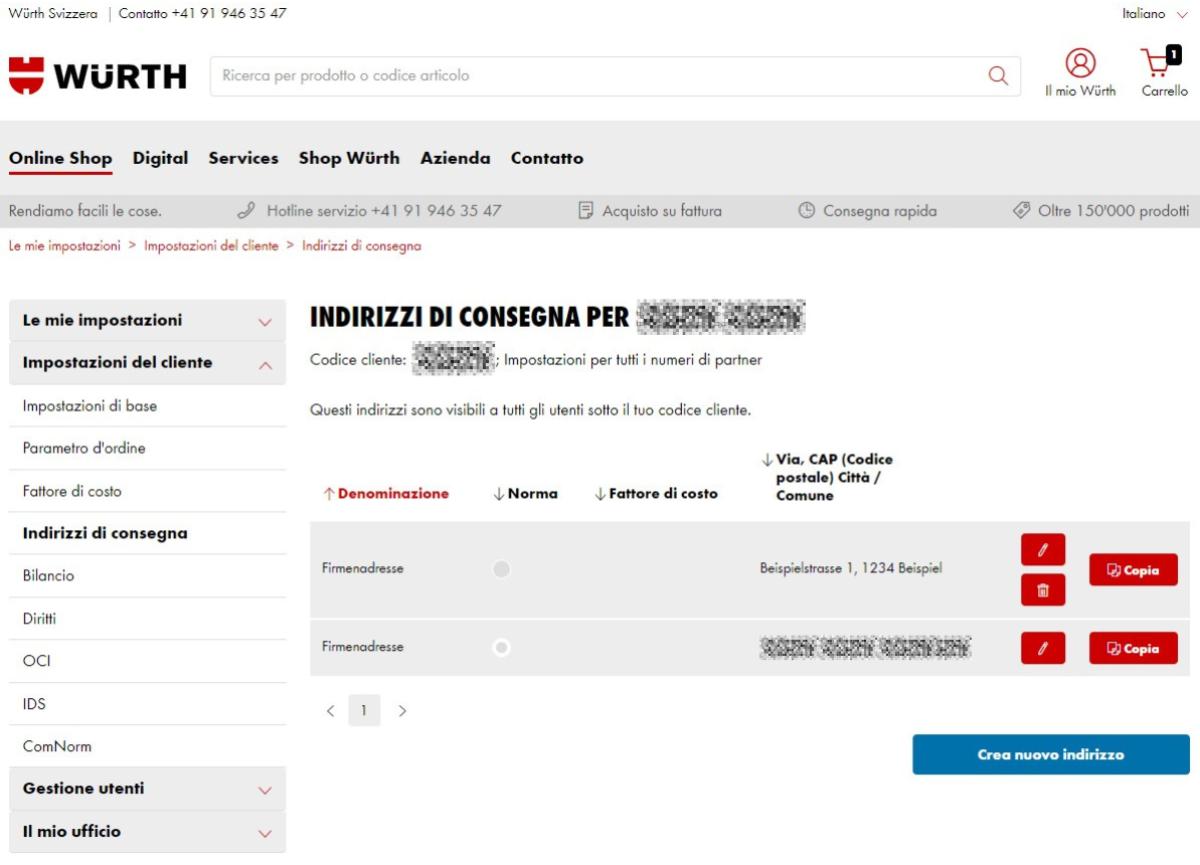 Per tutti gli utenti del vostro numero cliente